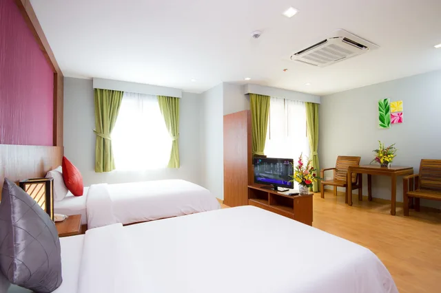 جناح تنفيذي بسرير مزدوج بإطلالة على المدينة، Elite Suites Patong 3/10