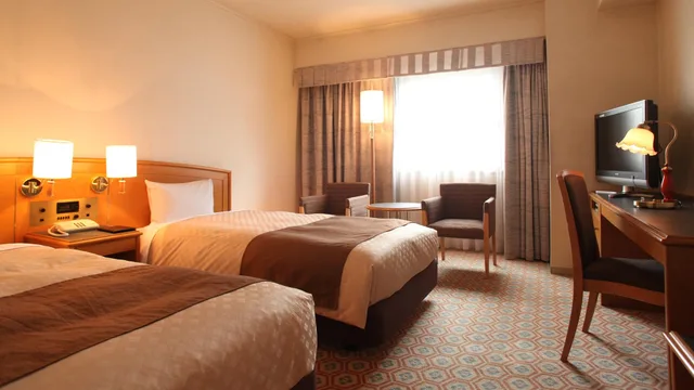 غرفة قياسية بسريرين مزدوجين في الملحق، Hotel Nikko Tsukuba (ex. Okura Frontier Tsukuba) 1/1