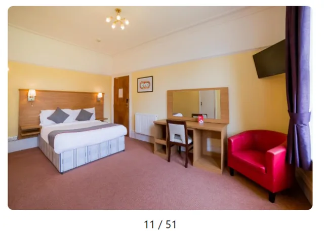 غرفة سوبيريور بسرير كوين، OYO Eagle House Hotel St Leonards Hastings 1/3
