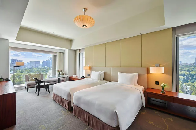 غرفة غراند ديلوكس بسريرين منفصلين وسريرين مزدوجين، Palace Hotel Tokyo 1/1