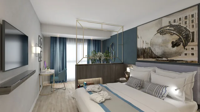 غرفة ديلوكس بسرير مزدوج أو سريرين منفصلين، Hotel St Martin 8/10
