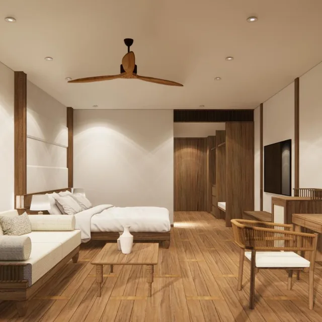 غرفة بسرير مزدوج بإطلالة على المسبح، Khaolak Paradise Resort 3/10