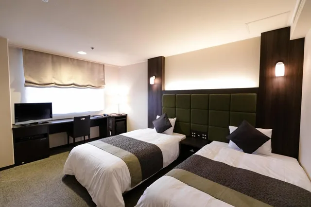 غرفة قياسية بسريرين منفصلين للمدخنين، Hotel Binario Saga Arashiyama 2/5