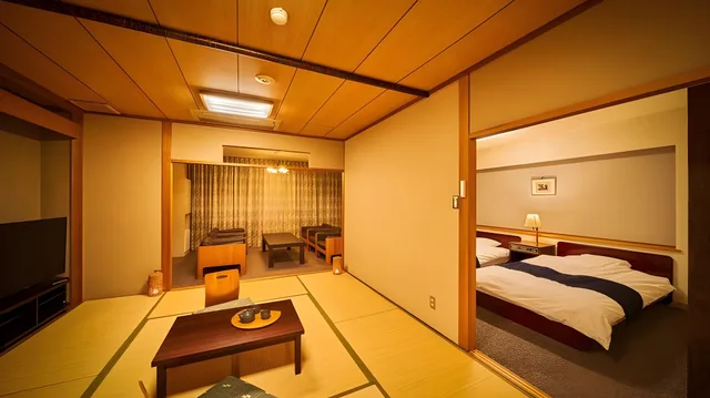 Superior, Twin Beds, Night View, Bathtub، Ooedo Onsen Monogatari Dogo 1/1