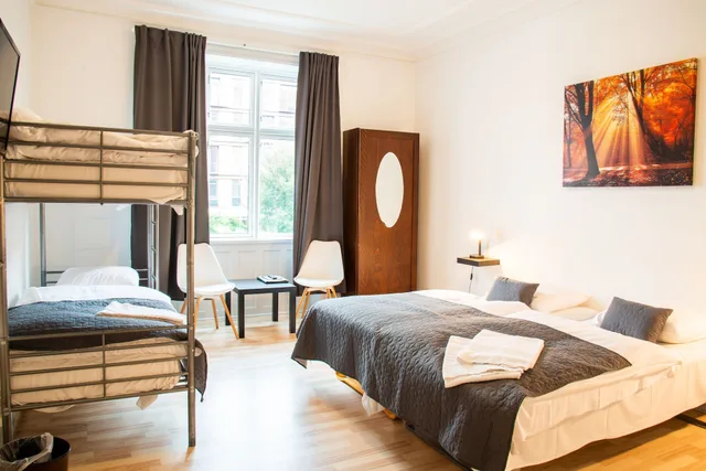 غرفة عائلية رباعية بغرفة نوم واحدة، Hotel Amager 3/9