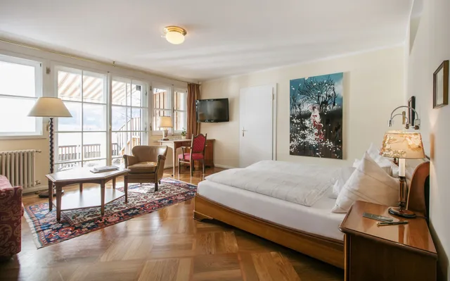 Junior Suite, Studio, King Bed, Lake View, Balcony، Hotel Landhaus zu Appesbach 1/3