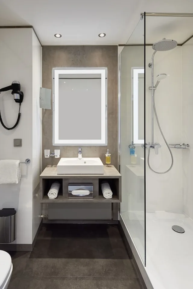 غرفة ديلوكس بسريرين منفصلين، Lindner Hotel Dusseldorf Airport, part of JdV by Hyatt 10/10