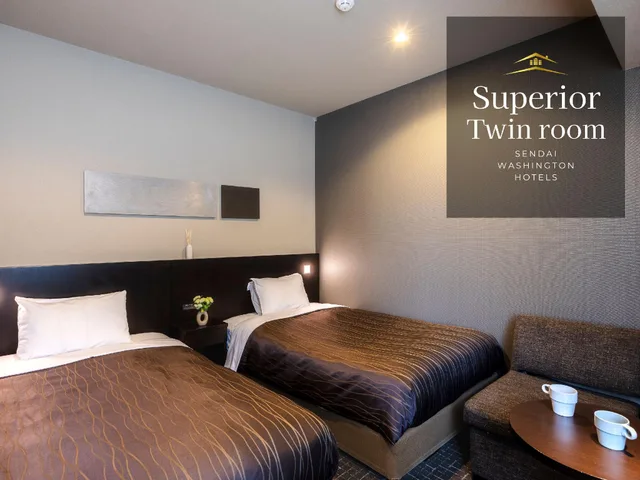 Semi Room, Superior, 2 Semi Double Beds، Sendai Washington Hotel 1/1