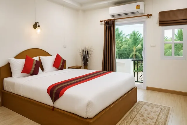 غرفة قياسية بسرير مزدوج، Maesot Siri Hotel 3/10