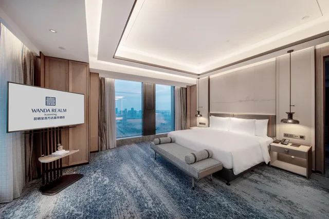 جناح ديلوكس بسرير كينج، Wanda Realm Kunming 1/1