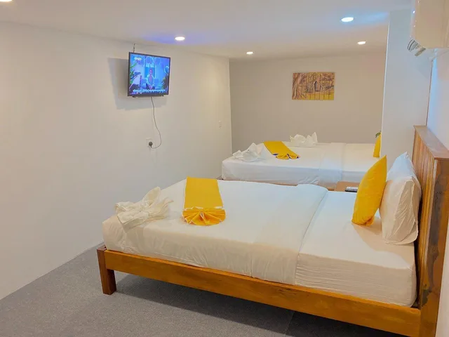 غرفة أساسية ثلاثية بسرير مزدوج وسرير فردي بحمام مشترك، Grand Elevation Hotel 1/1