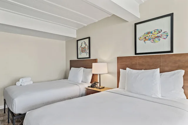 استوديو بسريرين مزدوجين مع أريكة بمطبخ، Sandpiper Beacon Beach Resort 2/4