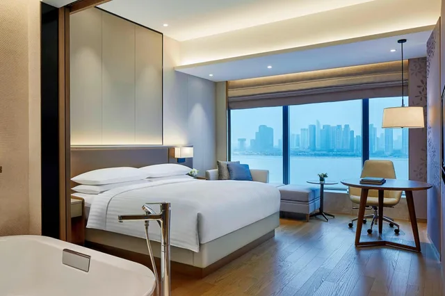 غرفة بإطلالة على النهر، Hangzhou Marriott Hotel Qianjiang 2/5