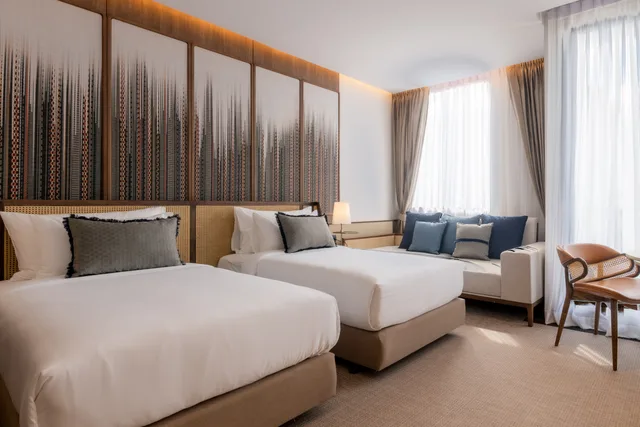 غرفة ديلوكس بسرير مزدوج أو سريرين منفصلين، Hotel MOCO 1/3