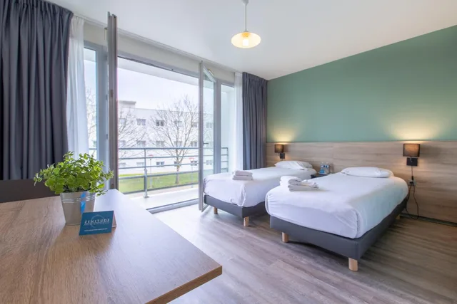استوديو بسريرين منفصلين بشرفة، Comfort Aparthotel Le Mans 1/5