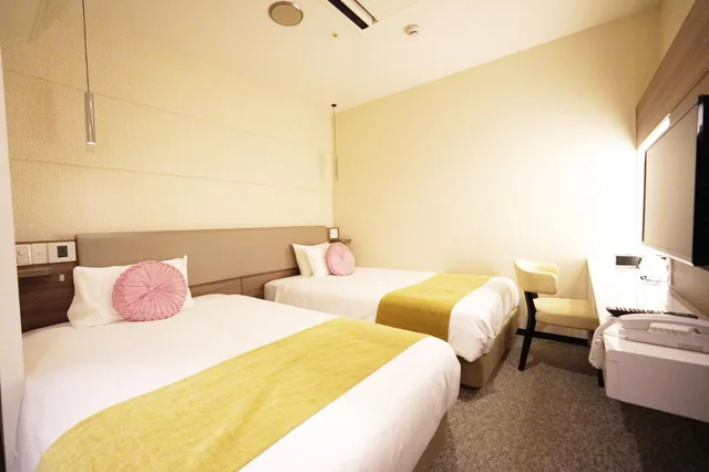 غرفة بسريرين منفصلين في الملحق، Matsue New Urban Hotel 1/5