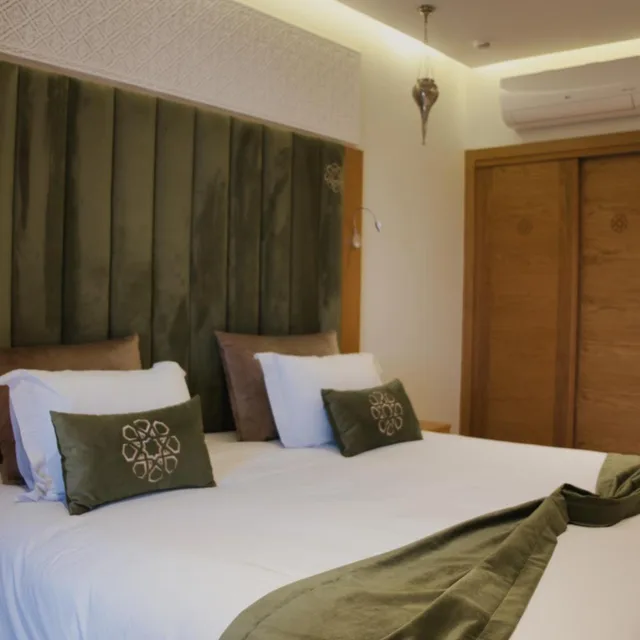 غرفة ديلوكس بسرير مزدوج أو سريرين منفصلين بإطلالة على المسبح، Diwane Hotel Spa Marrakech 4/10