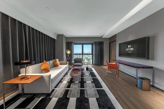 جناح أساسي بسرير كينج، Beijing Dongba Wanda Moments hotel 5/7