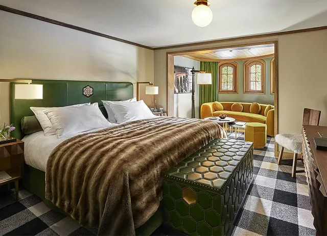 جناح جونيور بسرير كينج، L Apogee Courchevel - an Oetker Collection Hotel 1/6
