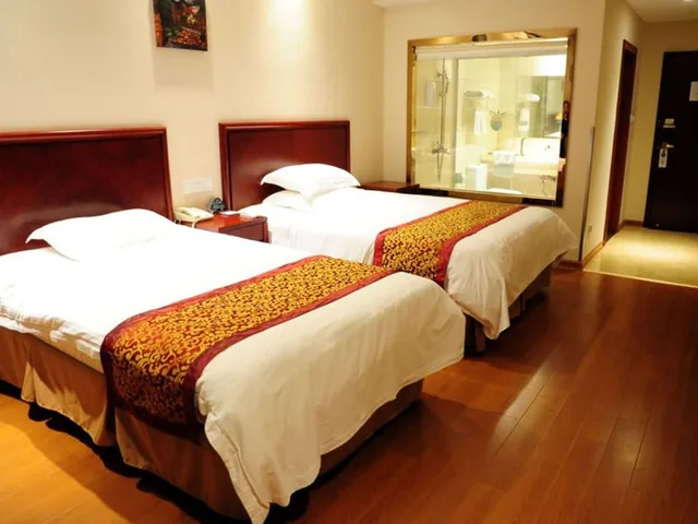 غرفة بسريرين منفصلين، Greentree Inn Yancheng Dongtai Jianggang Yingbin Road Gangcheng Avenue Hotel 1/3