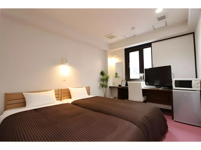 Semi Room, 2 Semi Double Beds, Smoking، Hotel Livemax Budget Kita-fuchu 1/2