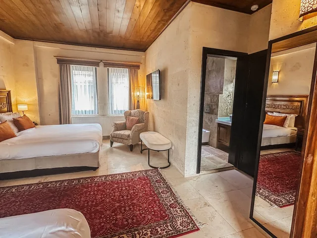 غرفة عائلية ثلاثية بسرير كينج وسرير فردي بشرفة بغرفة نوم واحدة، Osmanli Manor Hotel 6/9