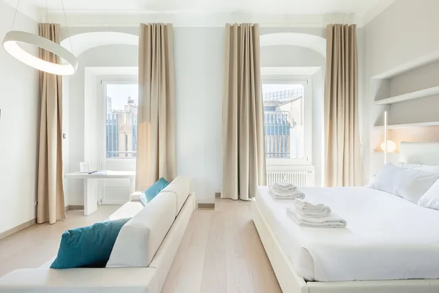 استوديو بسرير كوين مع أريكة، Easyhomes Duomo Suites and Apartments 2/9