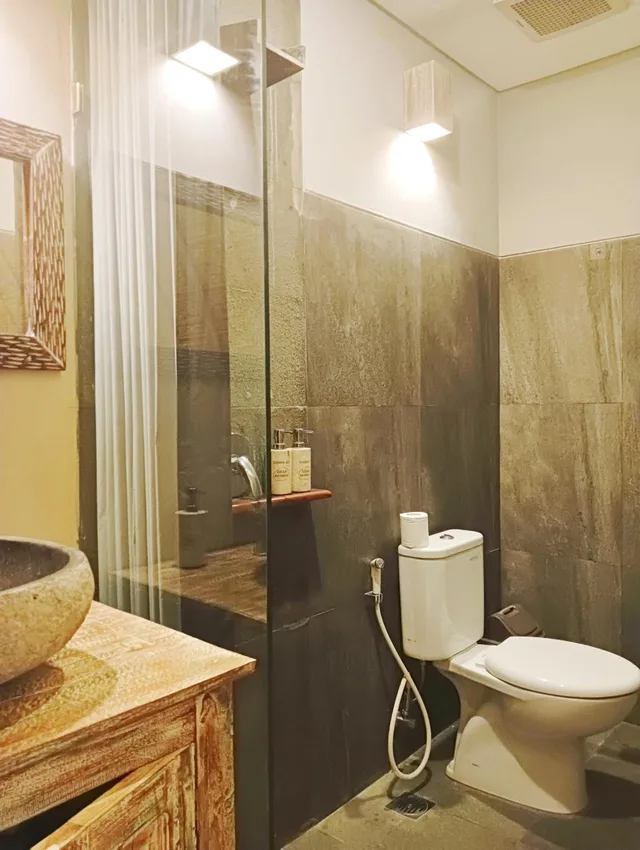 غرفة بسريرين منفصلين بشرفة، Ubad Retreat 8/8