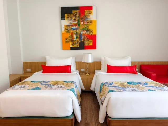 غرفة ديلوكس بسريرين منفصلين بإطلالة على المسبح، Wild Orchid Villa Krabi 8/10
