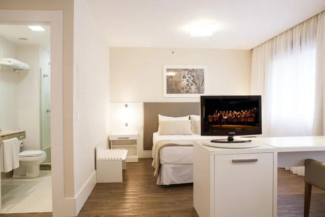 غرفة سوبيريور فاخرة بسرير كوين مع أريكة، Intercity Porto Alegre Praia de Belas 5/10