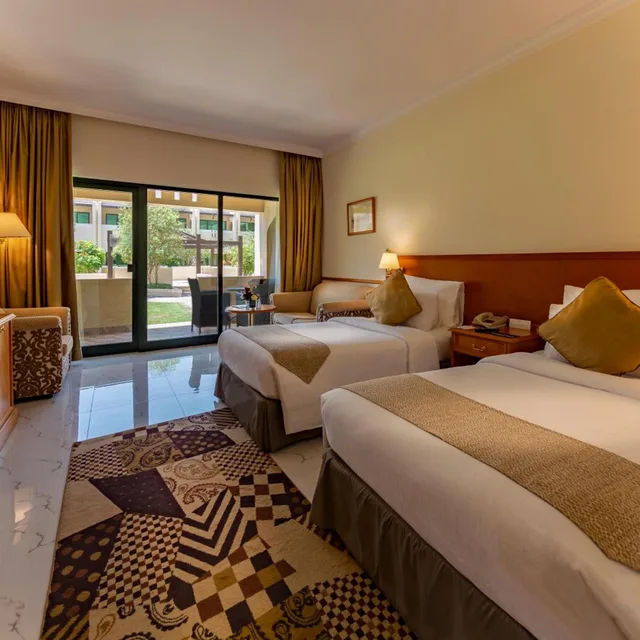 غرفة قياسية بسرير مزدوج أو سريرين منفصلين بإطلالة على الفناء، Golden Tulip Nizwa Hotel 8/10