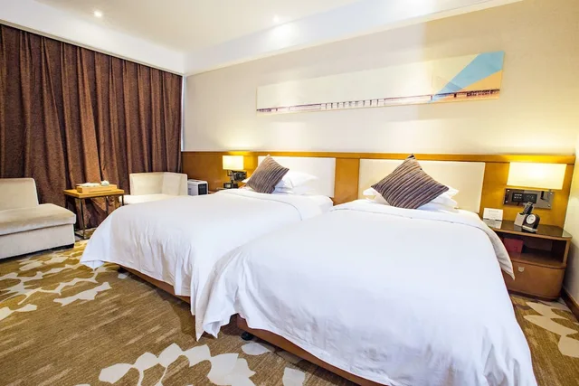 غرفة بسريرين منفصلين، Ramada Encore by Wyndham Wuhan 3/10