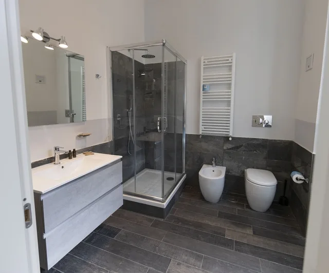 غرفة رباعية بسرير مزدوج وسريرين منفصلين، Arch Rome Suites 6/8