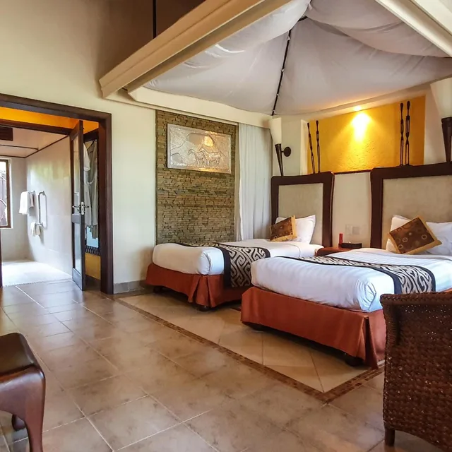 غرفة ديلوكس بسرير مزدوج أو سريرين منفصلين، Ol Tukai Lodge Amboseli 5/6