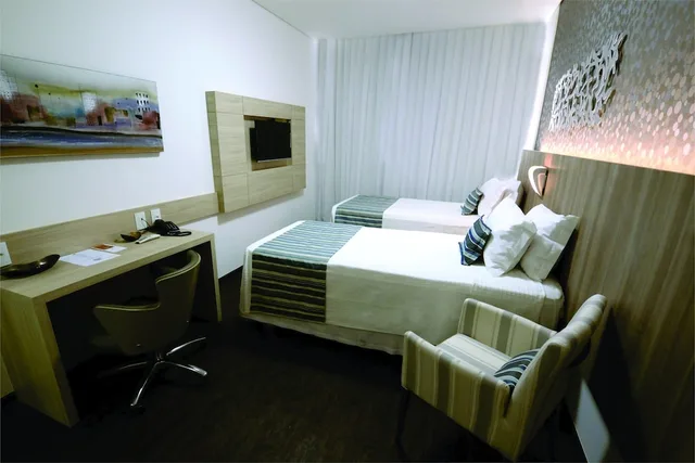 غرفة ديلوكس بسريرين منفصلين، Allia Gran Hotel Pampulha Suites 10/10