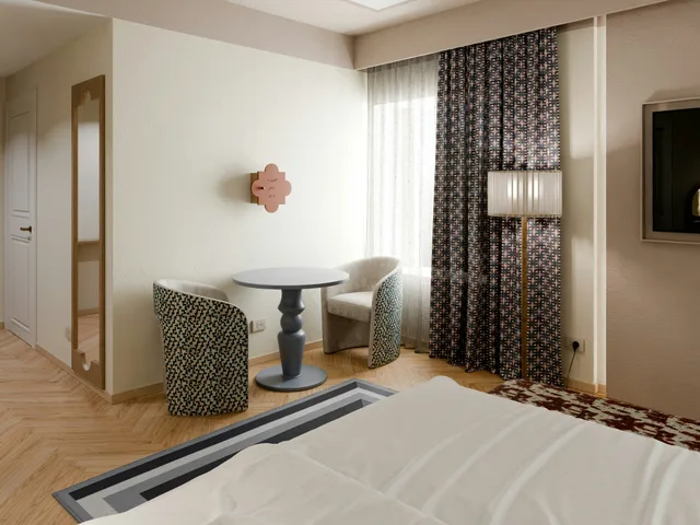 غرفة ديلوكس بسرير كينج، Rosetta Hotel Perugia, Tapestry Collection by Hilton 3/6
