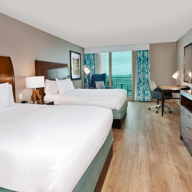 Room, 2 Queen Beds, Ocean Front, Bathtub, Accessible، HILTON GARDEN INN VIRGINIA BEACH OCEANFRONT 1/6