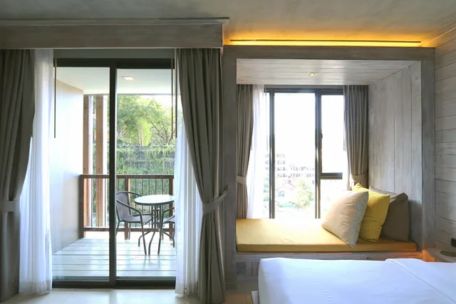 غرفة ديلوكس بسرير مزدوج أو سريرين منفصلين، Dinso Resort 8/10
