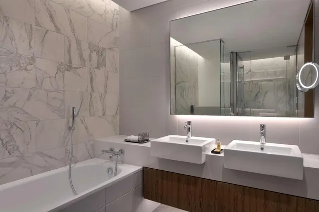 3 Bedrooms, Apartment, 2 Bathrooms, Living Area, Terrace, Kitchen، DoubleTree by Hilton Abu Dhabi Yas Island Residences 4/6