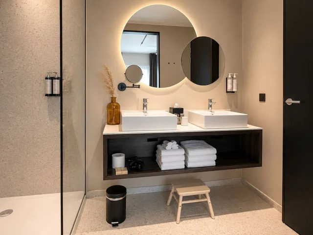 غرفة عائلية بسرير كينج وسرير بطابقين، Van der Valk Hotel Gent 2/2