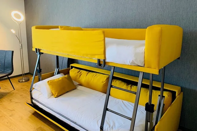 شقة بسرير كينج وأسرّة بطابقين، Hotel Ker Lann Aeroport 4/7