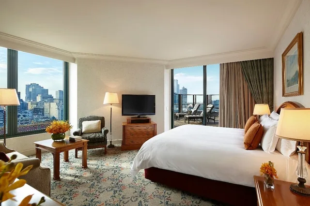 غرفة كلوب تنفيذية بسرير كينج بشرفة، The Langham Melbourne 1/8
