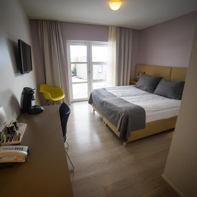 غرفة بسرير مزدوج بإطلالة على الجبل، ICELANDAIR HOTEL HAMAR 3/10