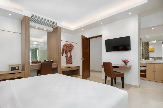 فيلا غراند ديلوكس بسريرين منفصلين وسريرين كينج بـ3 غرف نوم بمسبح خاص، DOWNTOWN VILLAS 3/5