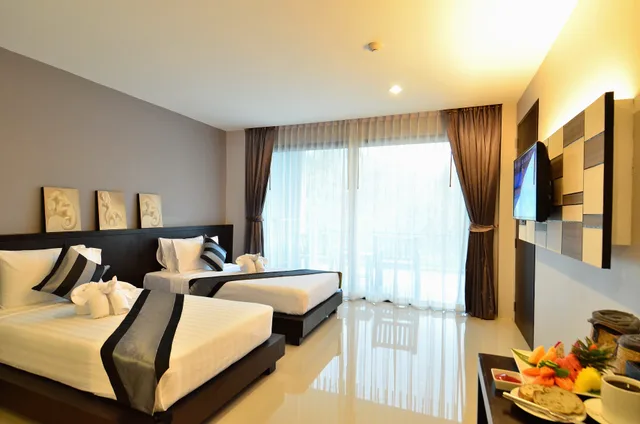 غرفة ديلوكس بسريرين منفصلين بإطلالة على المسبح، Chaweng Noi Pool Villa 1/5