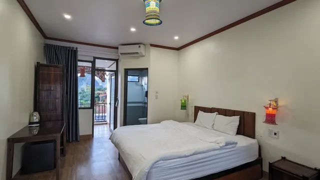 غرفة بريميوم بسرير كينج بإطلالة على الجبل، Ninh Binh Greenland Homestay 1/10