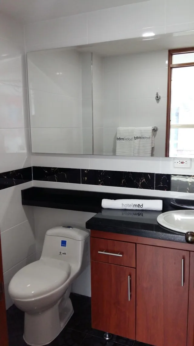 غرفة بسريرين مزدوجين، Hotel Med Estadio 7/7