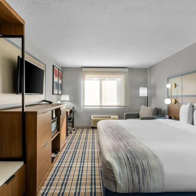 Room, King Bed, Bathtub, Accessible, AmericInn by Wyndham Delafield 2/10