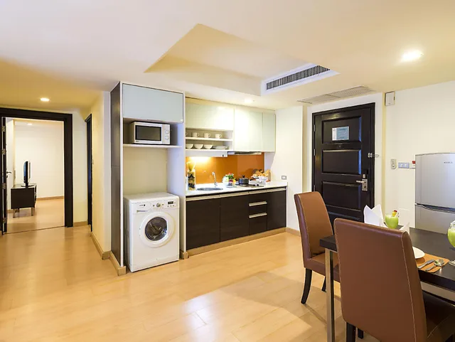 جناح بسرير كينج وسريرين منفصلين بغرفتي نوم، ASPEN SUITES HOTEL SUKHUMVIT 2 BANGKOK 3/3