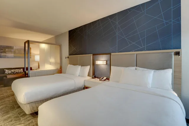غرفة بسريرين كوين بإطلالة على المدينة، SpringHill Suites by Marriott Cheraw 1/4